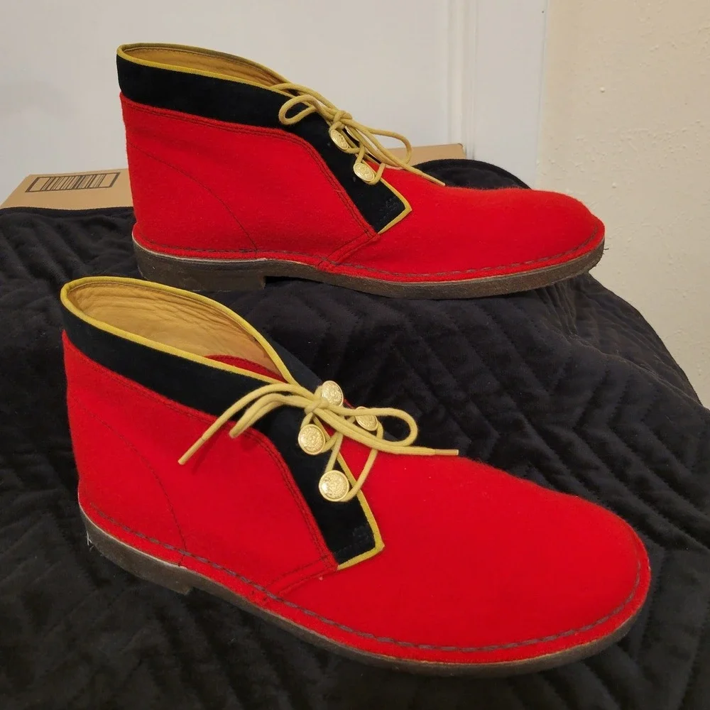 Clarks Mens 10.5 Hainsworth Wool Desert Boots The Beatles Inspired Sgt.‎ Pepper
